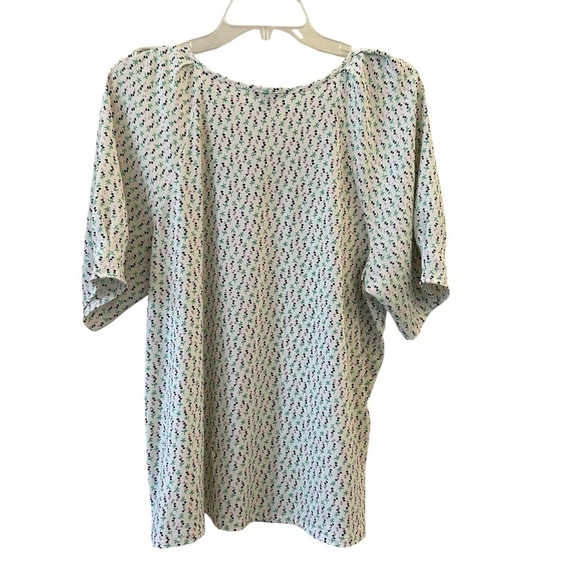 Floral Print Blouse Ann Taylor Large 💜 - Picture 3 of 8